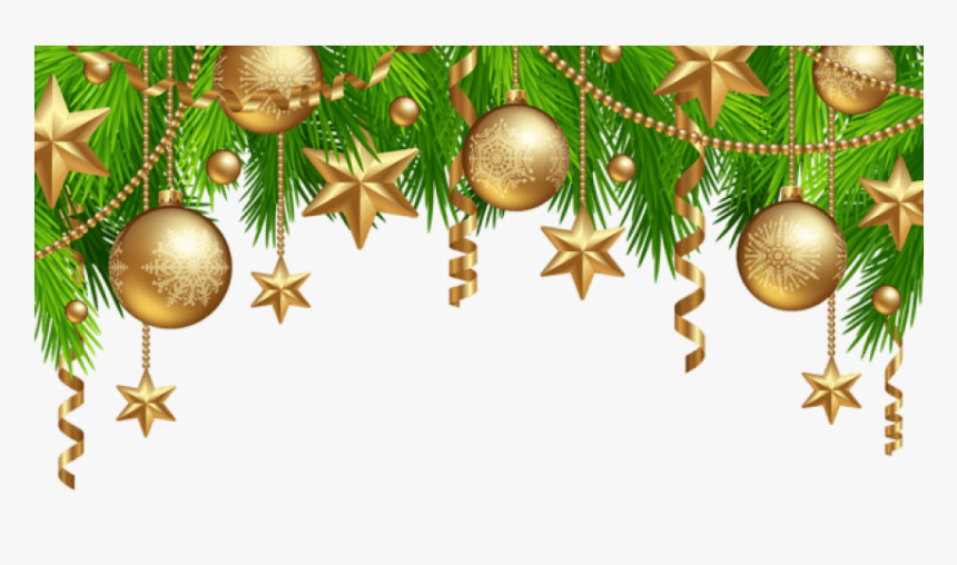 Christmas Ornament Border Png - Transparent Background Christmas Border Clipart, Png Download, Free Download