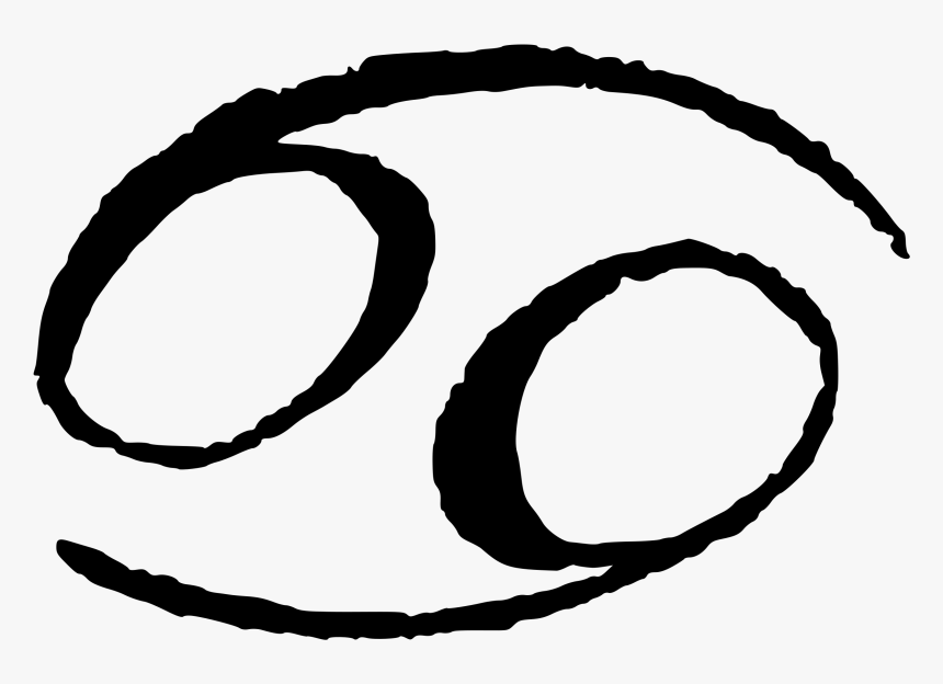 Cancer Zodiac Png - Symbol Cancer Zodiac Sign, Transparent Png, Free Download