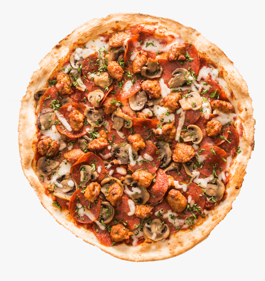 Cheese And Tomato Pizza Png - Pepperoni And Vegetable Pizza, Transparent Png, Free Download