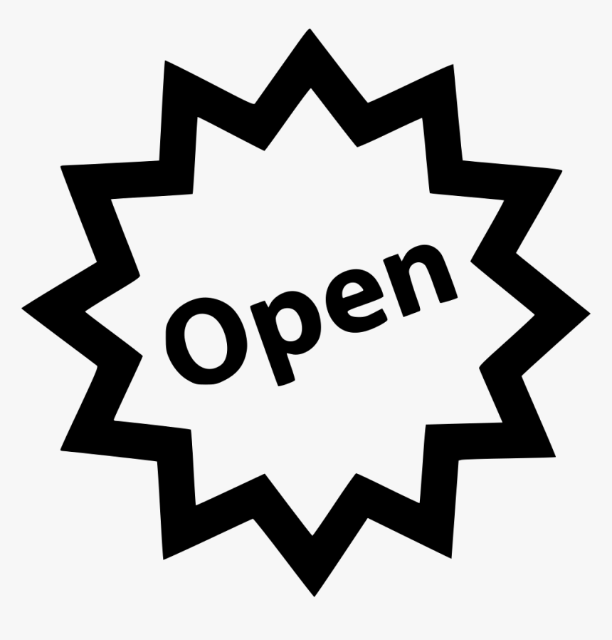 Now Open Attention - Now Open Icon Png, Transparent Png, Free Download