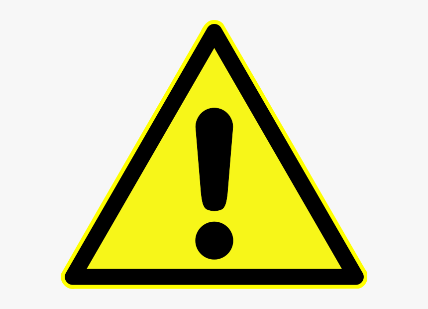 Warning - Hazard Warning Symbol Transparent, HD Png Download, Free Download