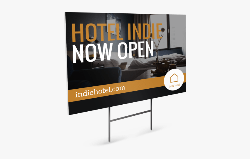 Hotel Now Open Yard Sign Template Preview - Billboard, HD Png Download, Free Download