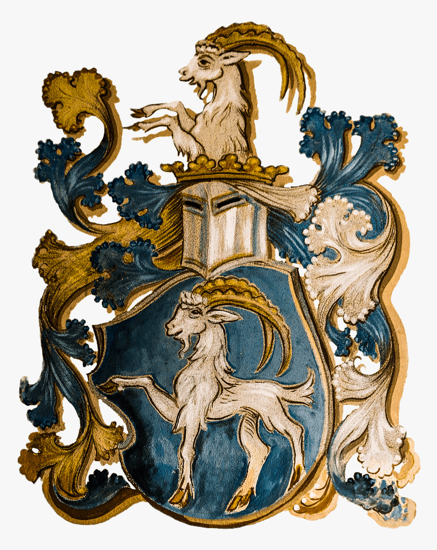 Coat Of Arms Zodiac Sign Capricorn - Capricorn Coat Of Arms, HD Png Download, Free Download