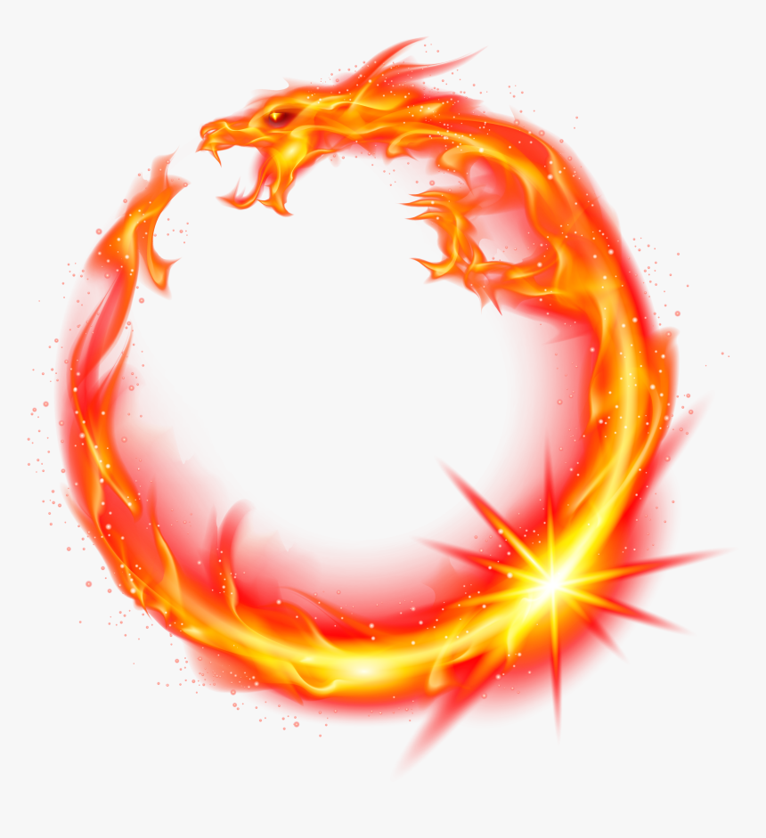 Red Fire Png - Transparent Background Fire Circle Png, Png Download, Free Download