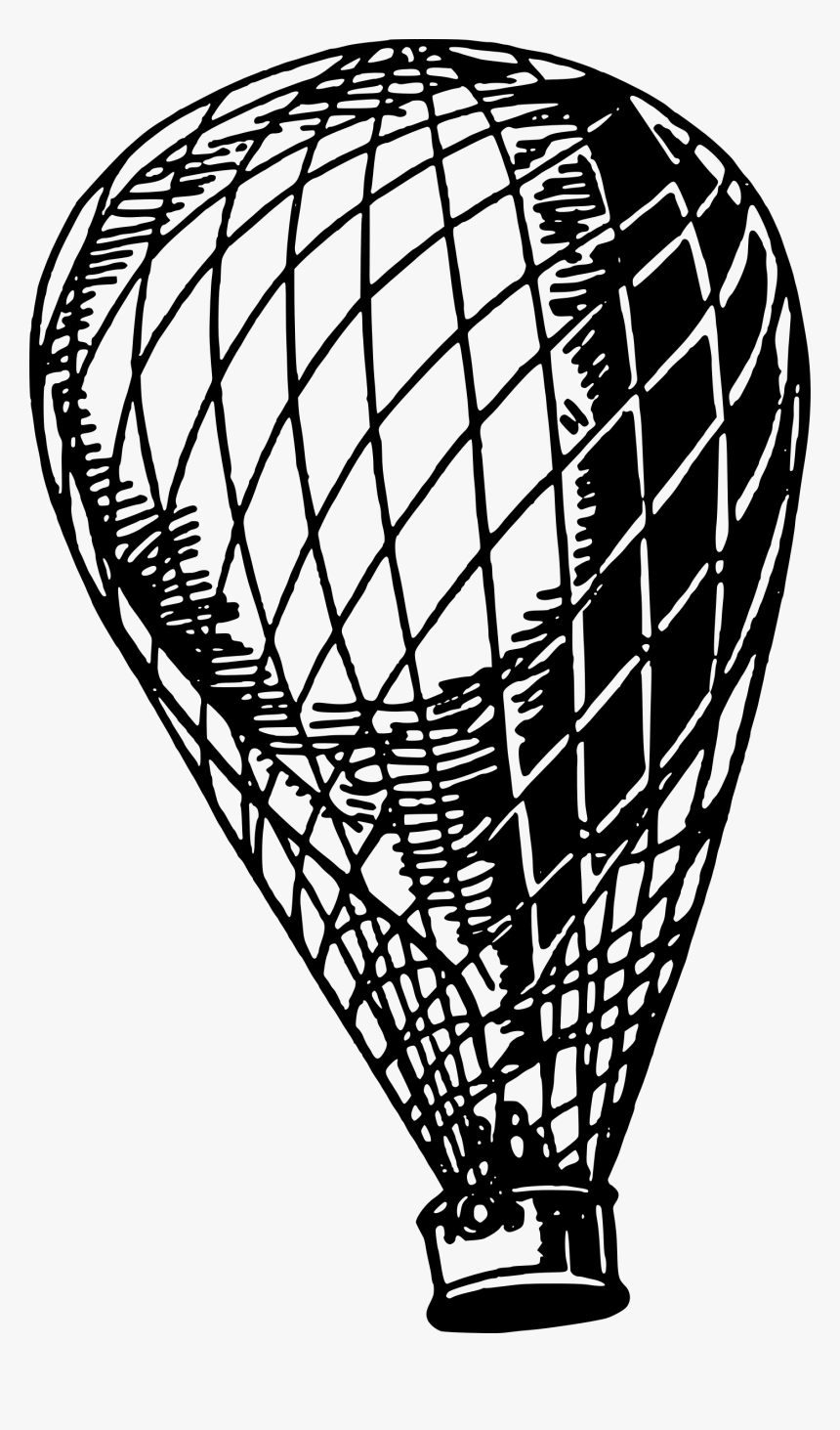 Transportation Hot Air Balloon Drawing Airship - Old Hot Air Balloon, HD Png Download, Free Download