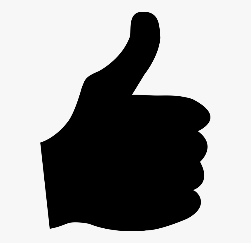 Thumb Image - Clipart Thumbs Up Black, HD Png Download, Free Download