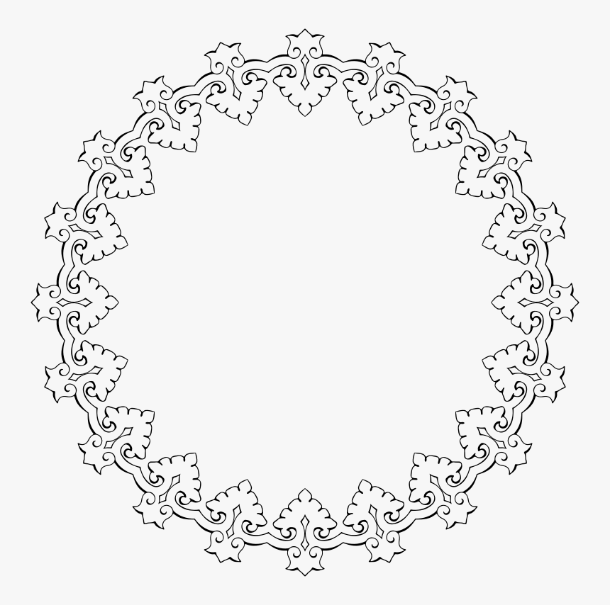 Diwali Border Design Png - Circle, Transparent Png, Free Download