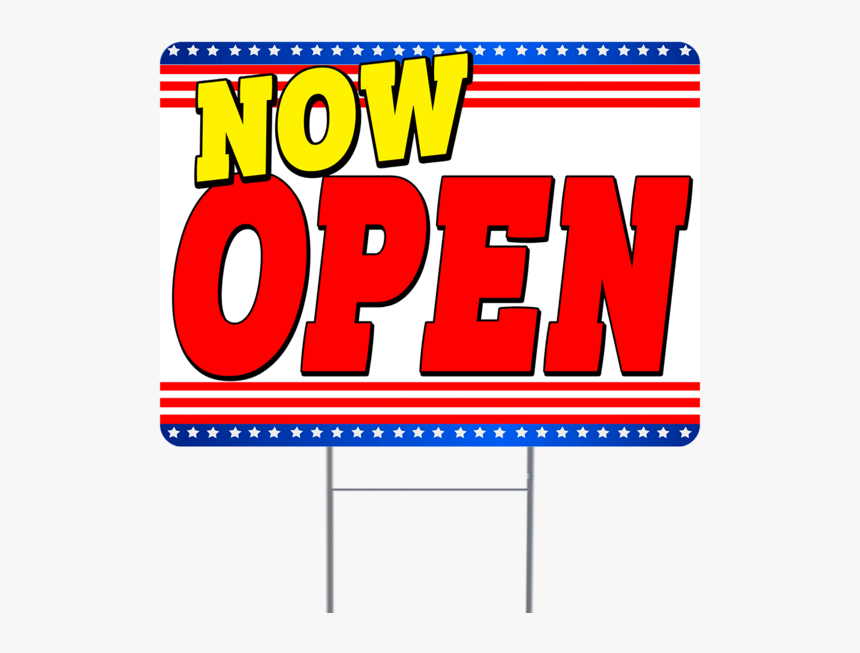 Now Open Inch Sign With Display Options, HD Png Download, Free Download