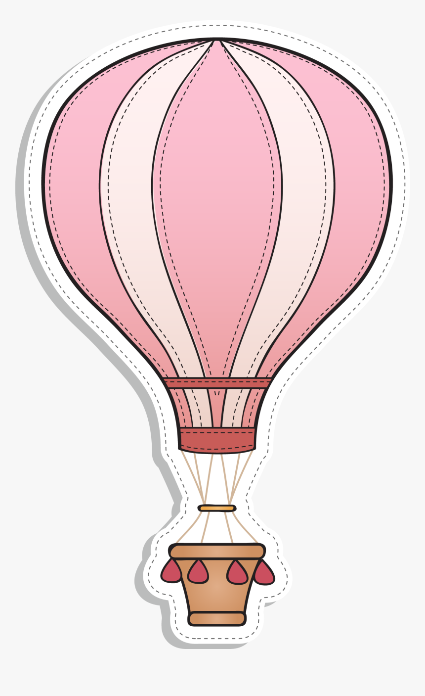 Hot Air Balloon - Pink Hot Air Balloon Clip Art, HD Png Download, Free Download