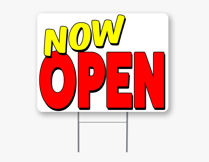 Now Open Inch Sign With Display Options, HD Png Download, Free Download
