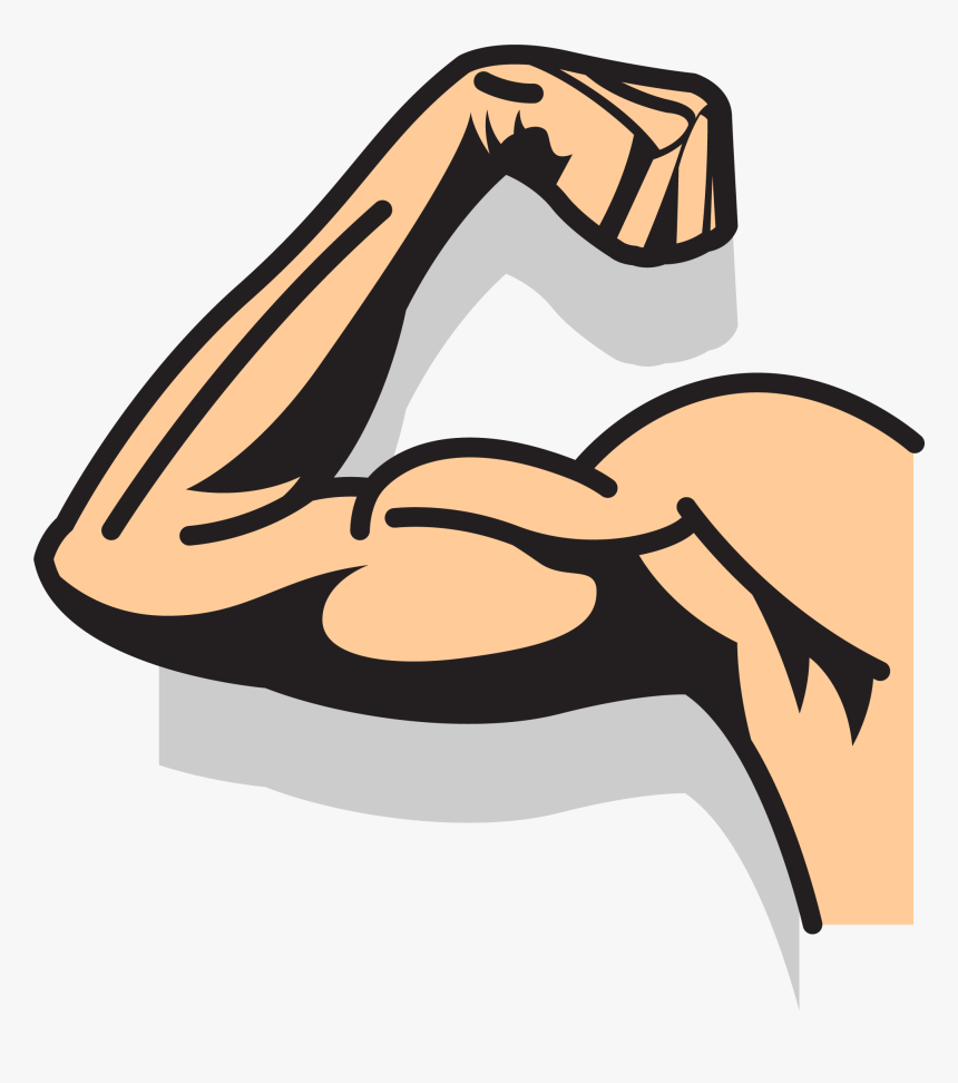 Clip Art Cartoon Arm - Strong Arm Cartoon Png, Transparent Png, Free Download