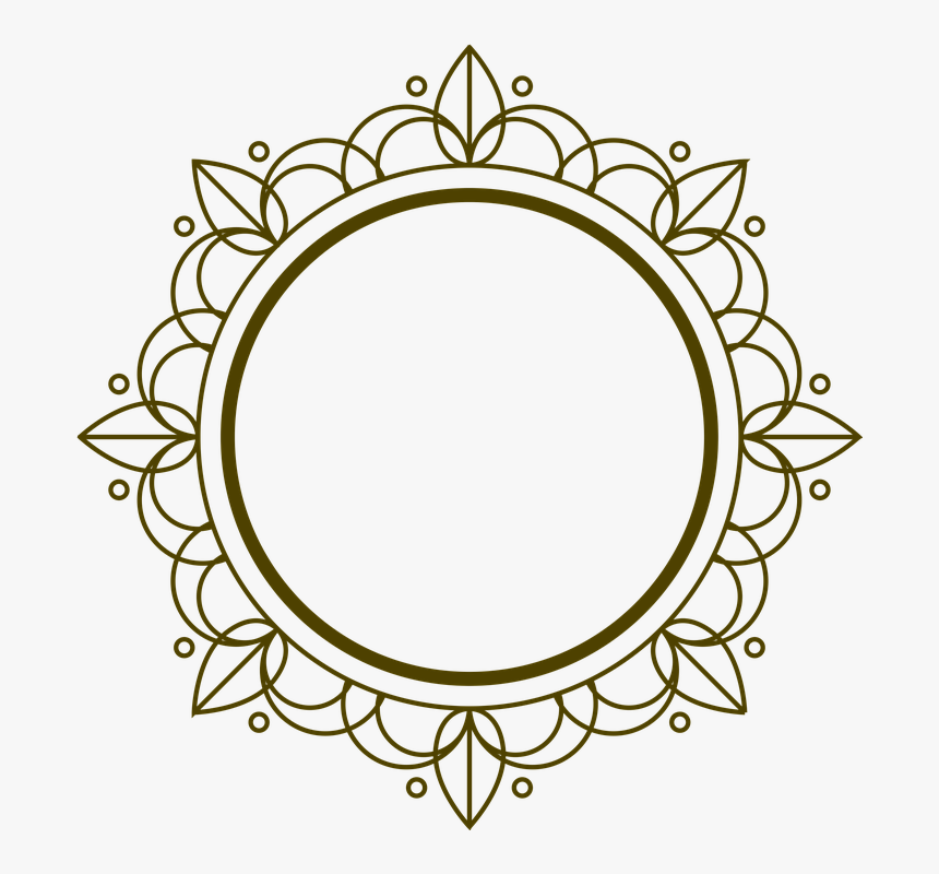 Frame, Art Deco, Decoration, Border, Design, Pattern - Art Deco Circle, HD Png Download, Free Download