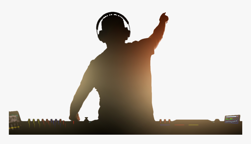 Party Silhouette Png Dj, Transparent Png, Free Download