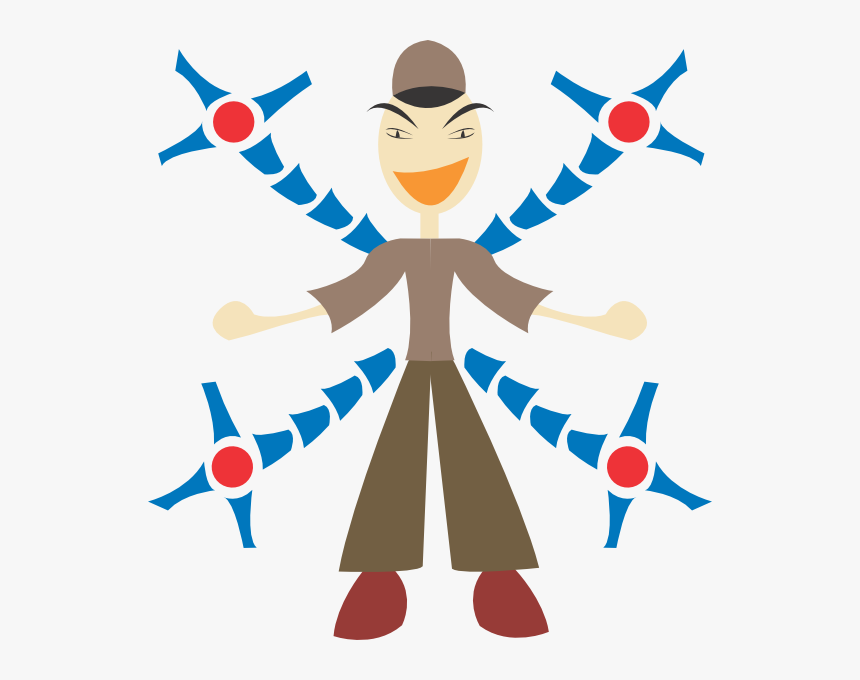 Man With Mechanic Arms Svg Clip Arts - Clip Art, HD Png Download, Free Download