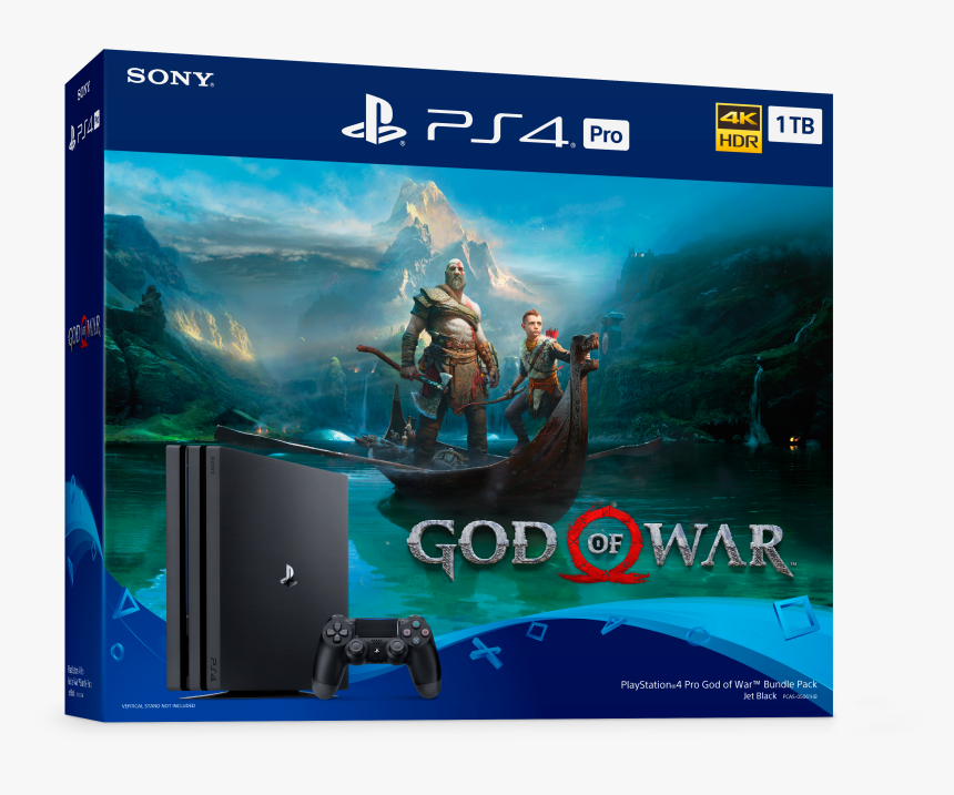 The Bundle Includes A Playstation®4 Pro Console - Playstation 4 Pro 1tb God Of War Bundle, HD Png Download, Free Download