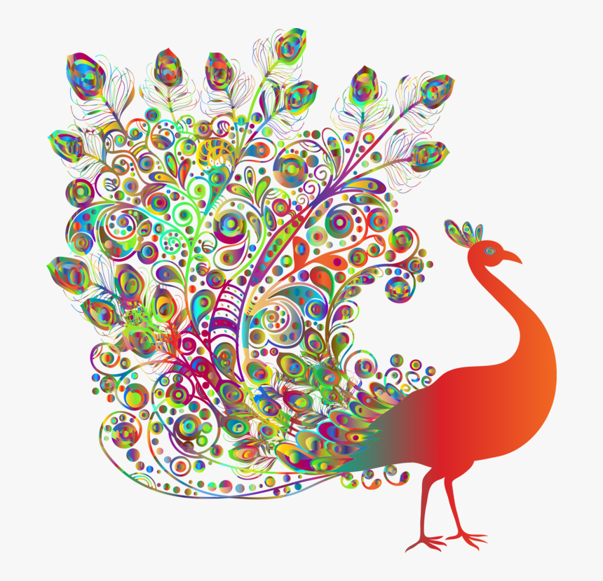 Graphic Design,art,area - Indian Peacock Design Png, Transparent Png, Free Download