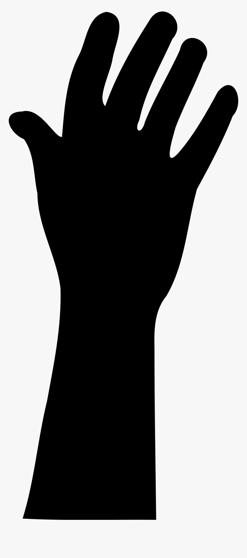 Raised Hands At Getdrawings - Hand Reaching Up Silhouette, HD Png Download, Free Download