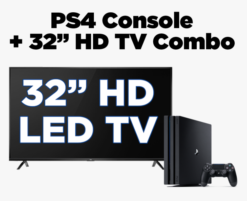 Ps4 32 Hd Tv Combo Personal Computer Hardware Hd Png Download