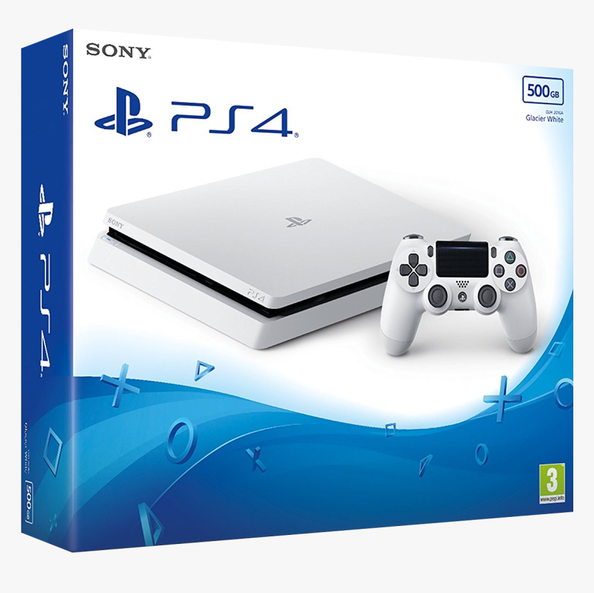 Playstation 4 Slim White, HD Png Download, Free Download