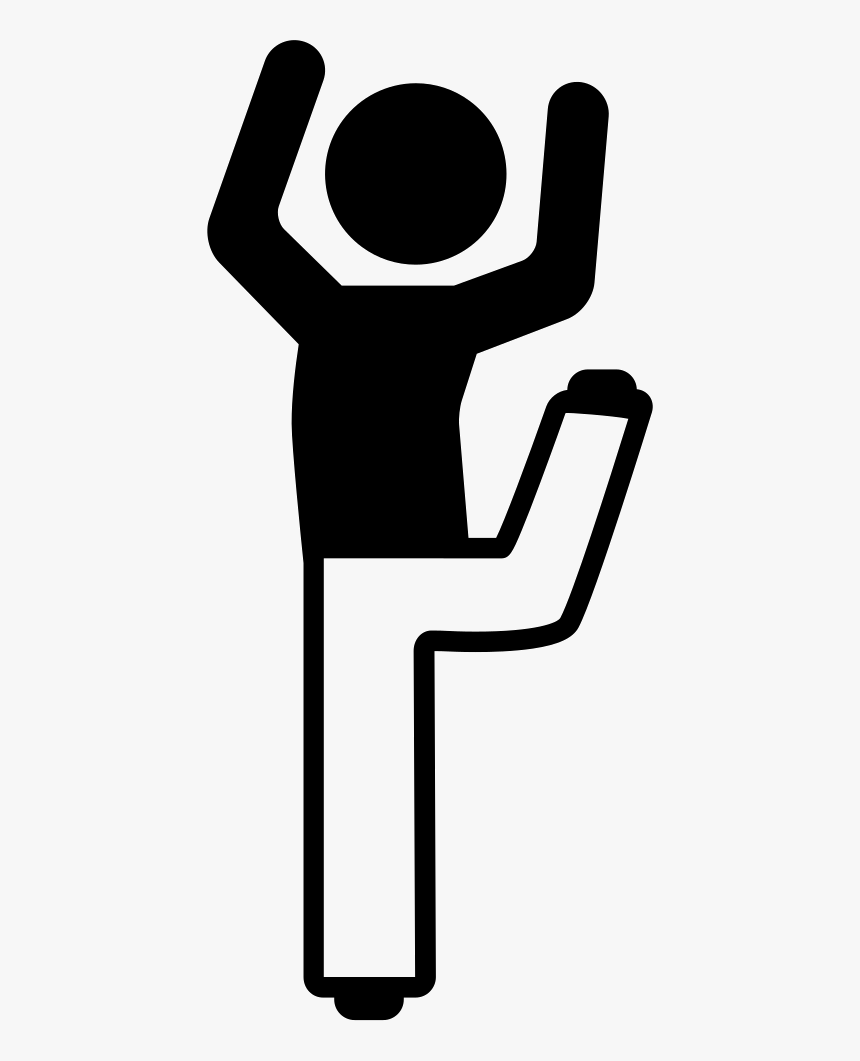 Boy With Bended Leg And Arms Up Comments, HD Png Download, Free Download