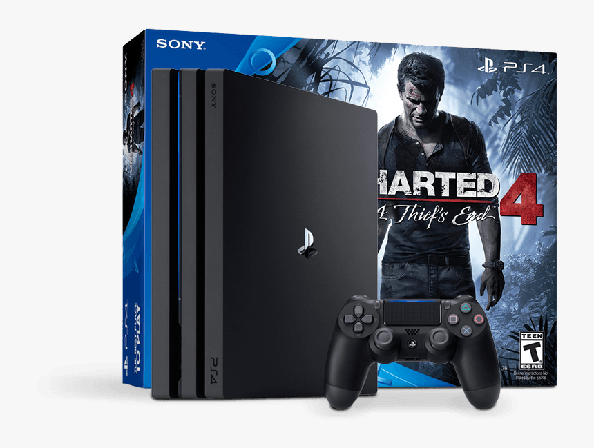 Ps4® Bundle - Playstation 4 Slim Uncharted 4, HD Png Download, Free Download