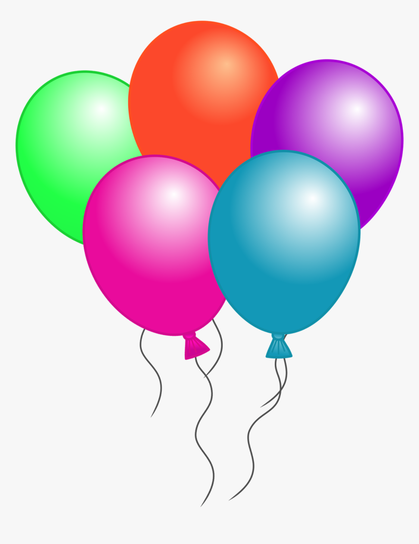Birthday Balloons Free Birthday Balloon Clip Art Clipart - Birthday Balloons Clipart, HD Png Download, Free Download