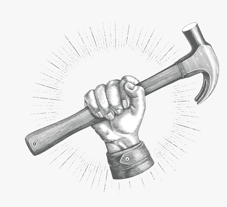 Hd Pic Hammer Hand, HD Png Download, Free Download
