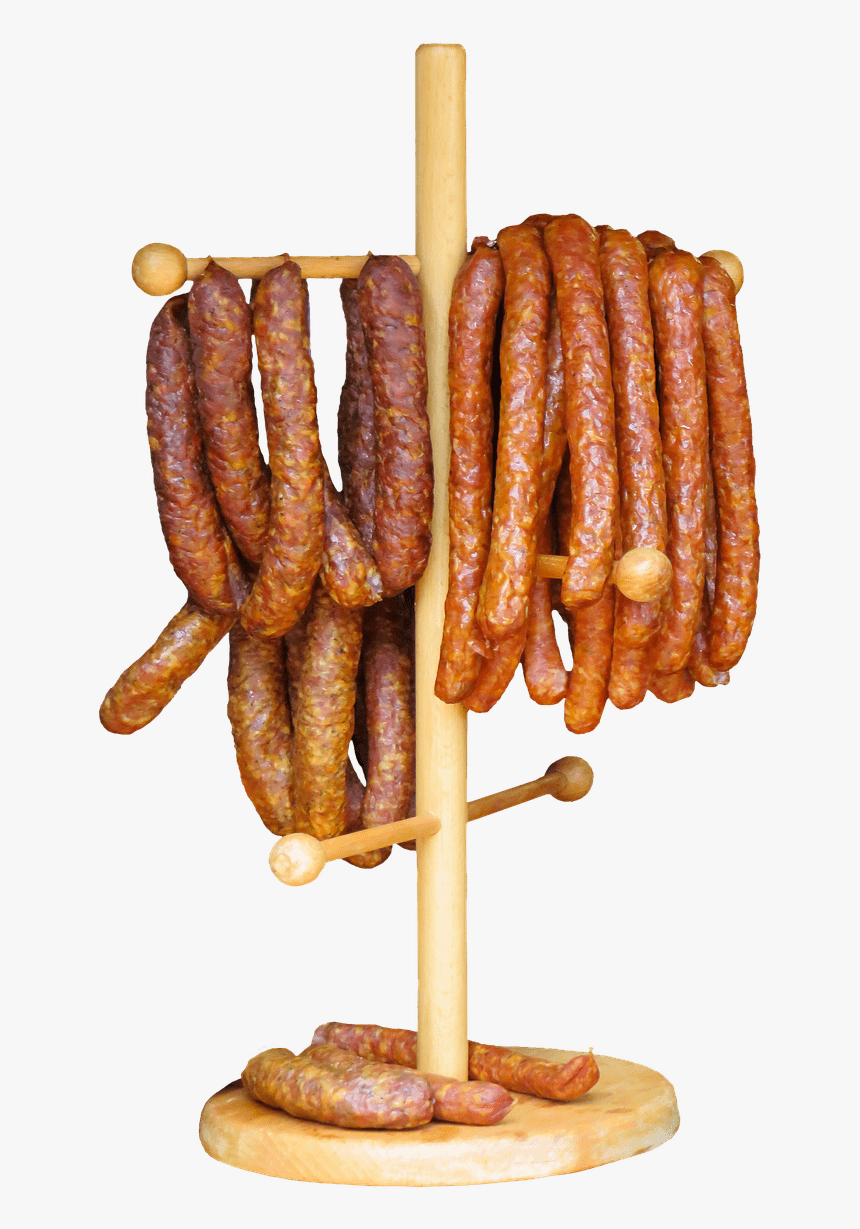 Sausages Hanging To Dry - Dry Sausage Png, Transparent Png, Free Download