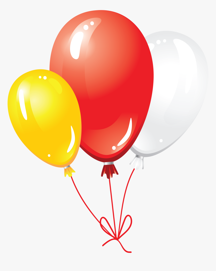 Red And Yellow Balloons Png, Transparent Png, Free Download