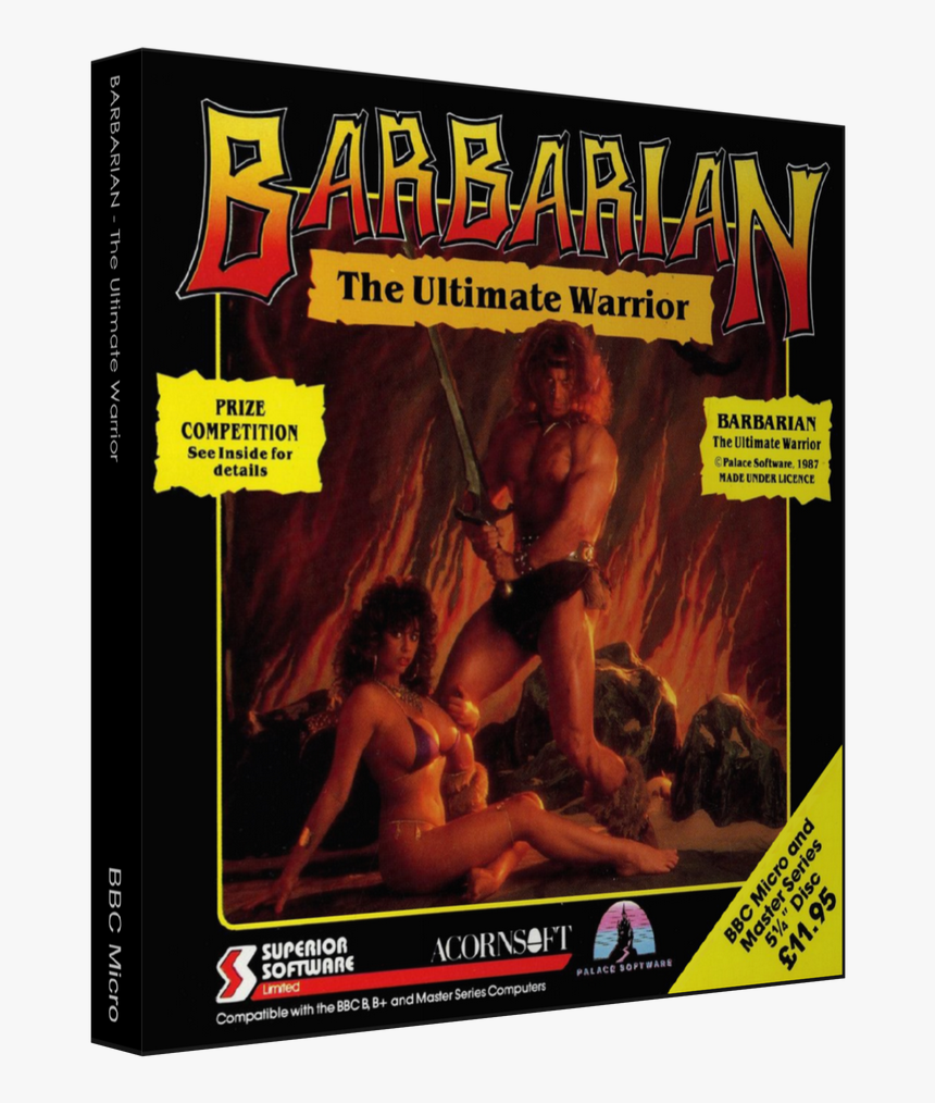 The Ultimate Warrior - Barbarian Zx Spectrum Cover, HD Png Download, Free Download