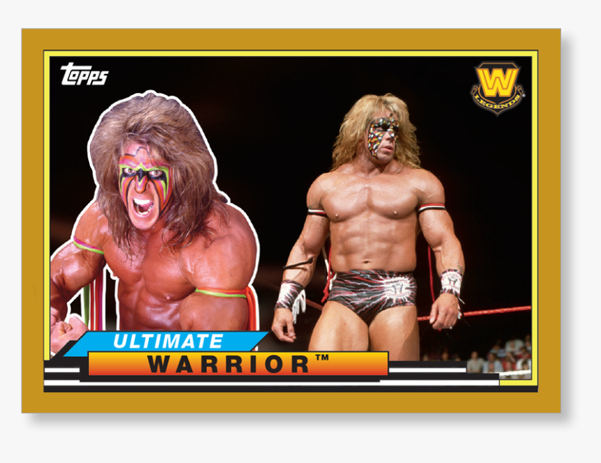 2018 Topps Wwe Heritage Ultimate Warrior Big Legends - Wwe Legends Cards Topps, HD Png Download, Free Download