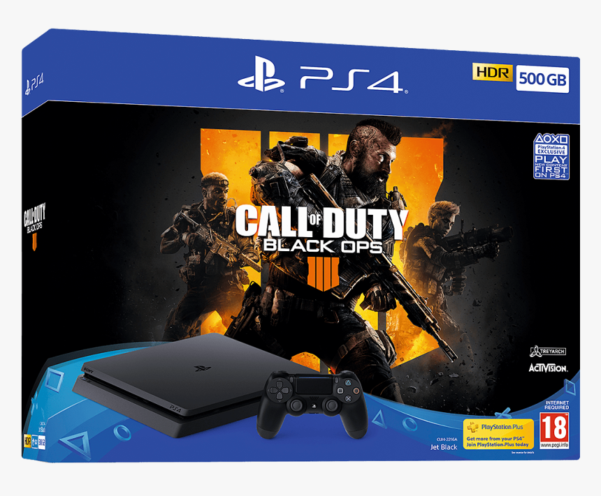 Ps4 Slim Call Of Duty Black Ops 4 Bundle, HD Png Download, Free Download