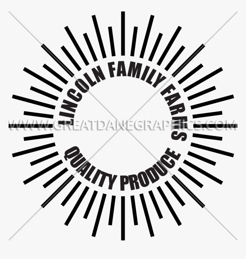 Clip Art Around Circle Template Production - Circle With Rays, HD Png Download, Free Download