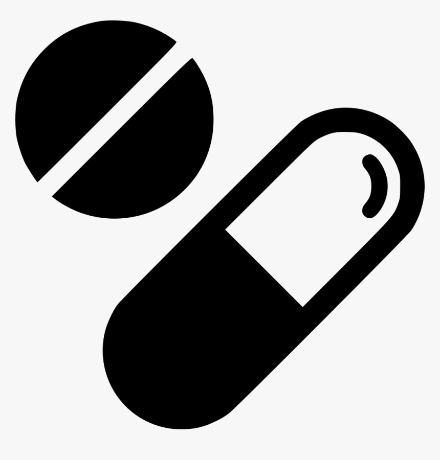 Pills - Drugs Black And White Png, Transparent Png, Free Download