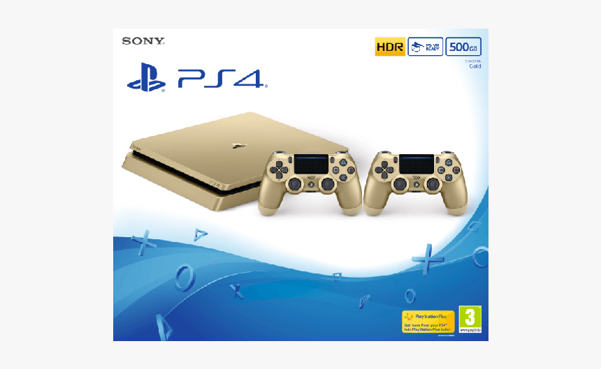 Gold Sony Playstation 4, HD Png Download, Free Download