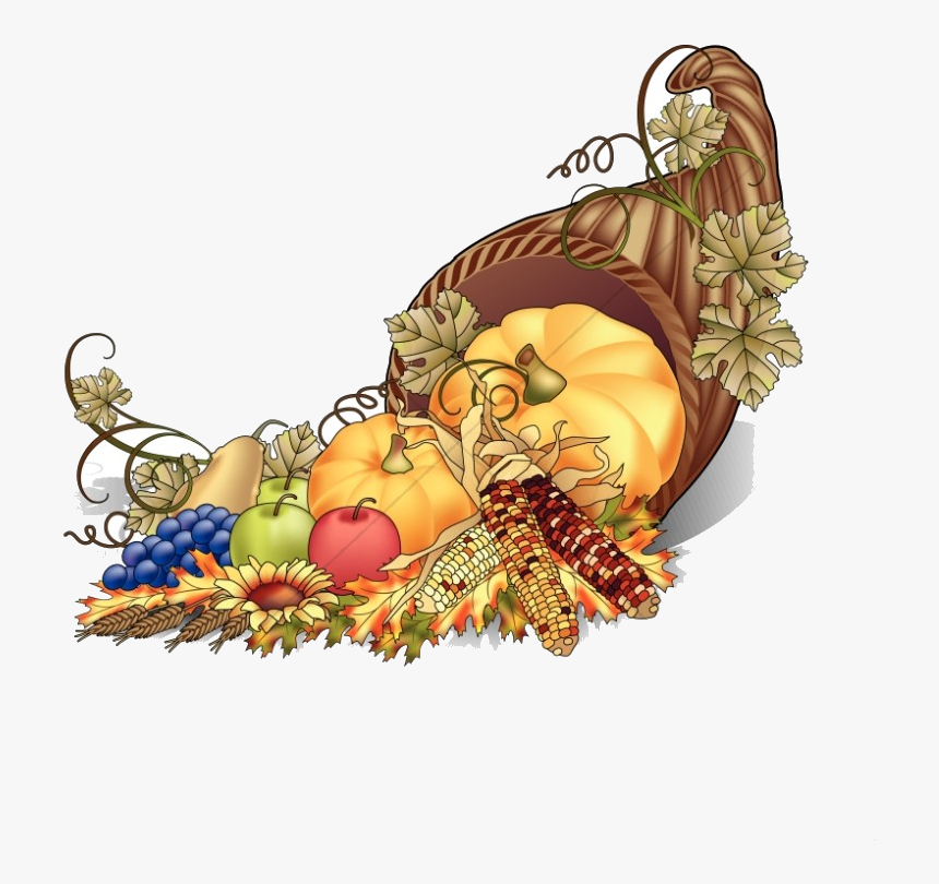 Cornucopia Color Clipart Thanksgiving Transparent Png - Free Clip Art Thanksgiving, Png Download, Free Download