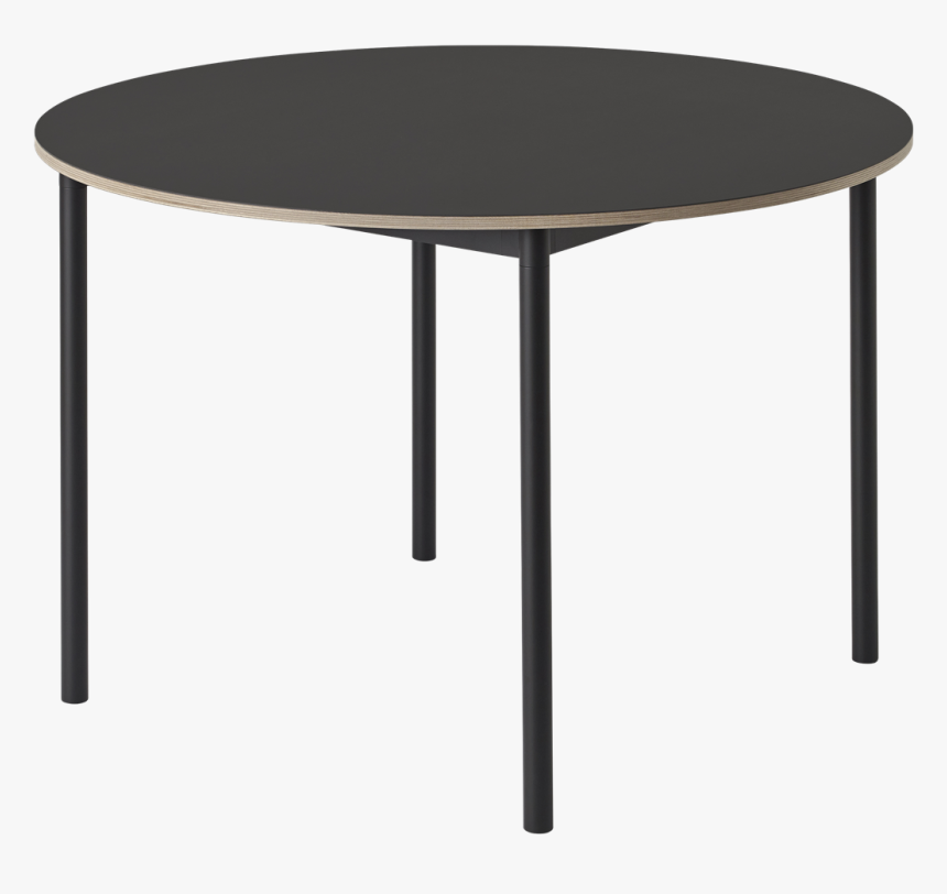 Base Table Round Black Muuto, HD Png Download, Free Download