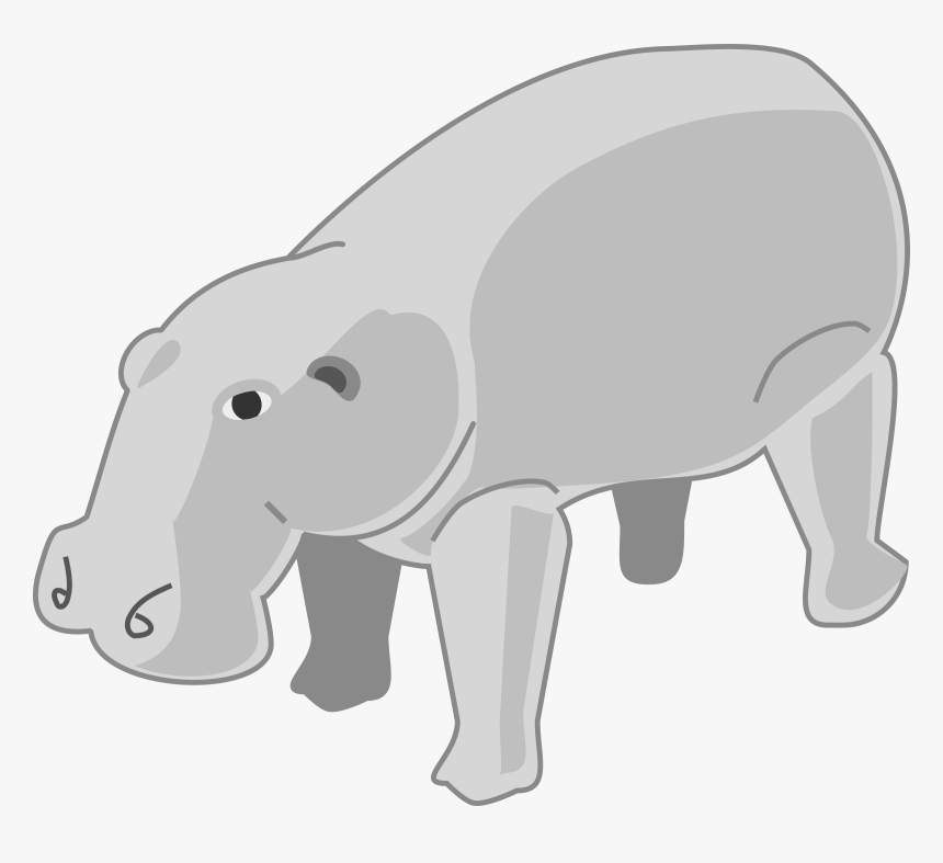 Animated Hippopotamus, HD Png Download, Free Download