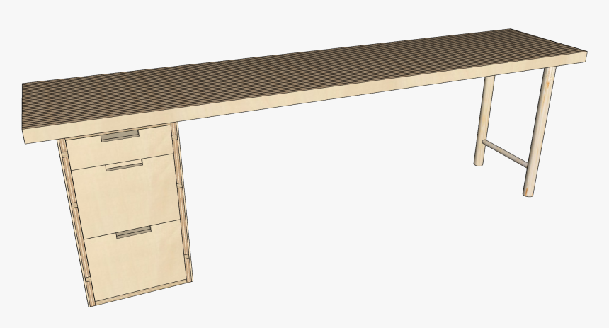 Diy Modern Plywood Desk Plans - Sofa Tables, HD Png Download, Free Download