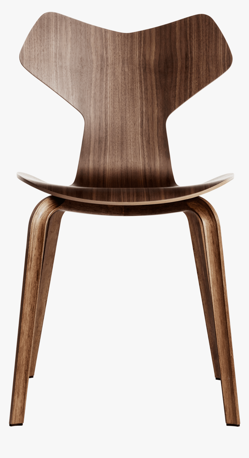 Grand Prix Chair Arne Jacobsen Clear Lacquered Walnut - Arne Jacobsen, HD Png Download, Free Download