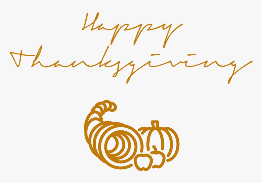 Happy Thanksgiving Signature Cornucopia - Happy Thanksgiving Images 2018, HD Png Download, Free Download