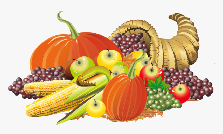 Cornucopia Thanksgiving Day Superfood Vegetarian Food - Cornucopia Clipart, HD Png Download, Free Download