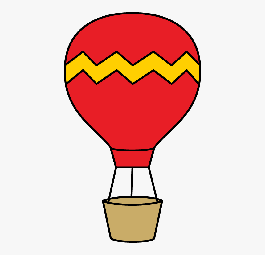 Hot Air Balloon Clip Art Red And Yellow Hot Air Balloon - Orange Hot Air Balloon Clipart, HD Png Download, Free Download