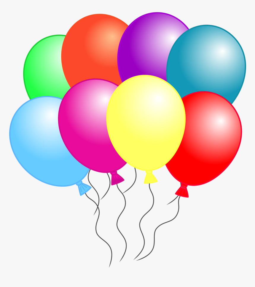 Balloon Clipart Six - Groups Of 8 Clipart, HD Png Download, Free Download