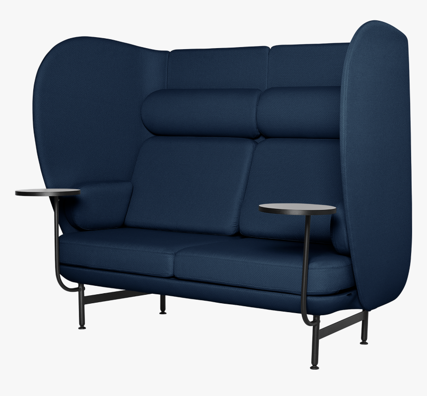 Fh Plenum Sofa Two-seater Dark Blue - Couch, HD Png Download, Free Download