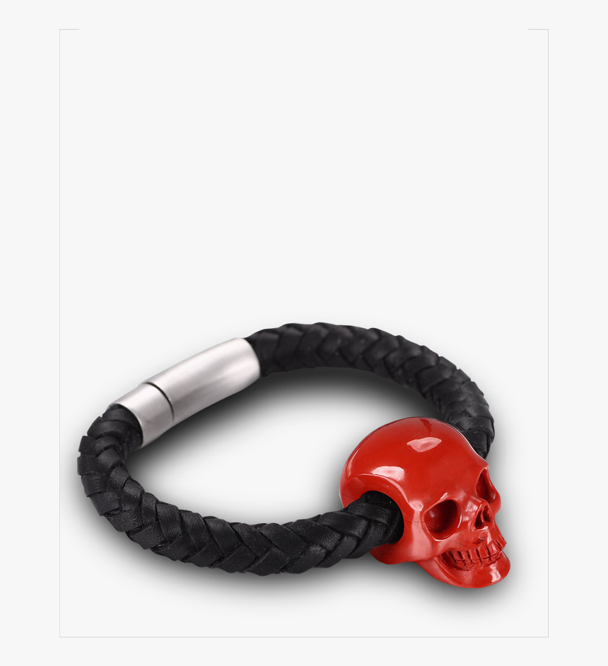 Red Jasper Skull Bracelet, HD Png Download, Free Download