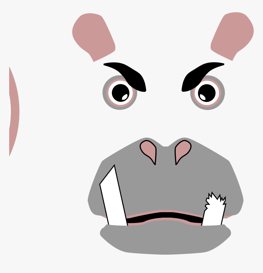 Angry Hippo Clip Arts - Angry Hippo Png, Transparent Png, Free Download