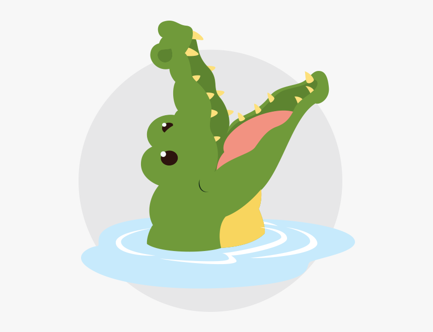 Level 1 / Crocodile - Clipart Alligator With Mouth Open, HD Png Download, Free Download