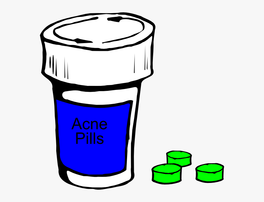 Acne Pills Svg Clip Arts - Pill Bottle Clip Art, HD Png Download, Free Download