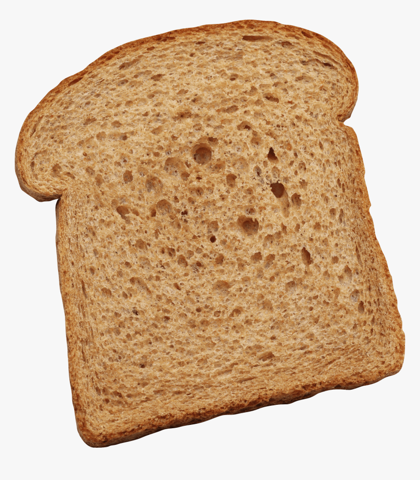 Rye Bread White Bread Toast Garlic Bread - Transparent Slice Of Bread Png, Png Download, Free Download